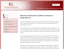 Tablet Screenshot of iot-dynamic-coalition.org